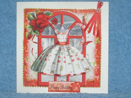 The Red Rose Dress Topper and Insert by Susan Smith