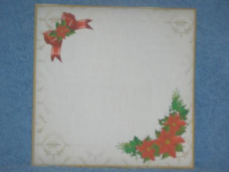 8x8 Vintage Christmas Scene Ivory Insert Plate by Susan Smith