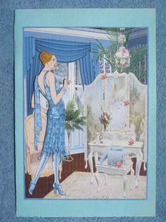 Art Deco Blue Boudoir by Susan Smith