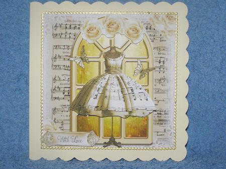 Beautiful Music Dress Topper and Insert 5x5 by Susan Smith
