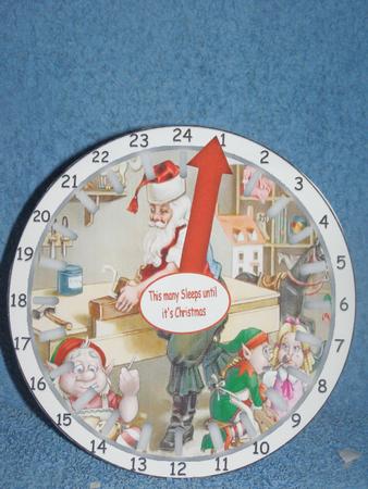 Advent Countdown Clock 9 by Susan Smith