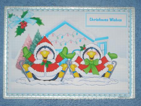 Lovely Skating Christmas Pequins  by Susan Smith