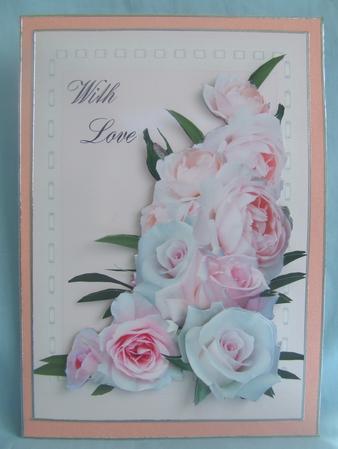 Arrangement of Pink Roses by Susan Smith