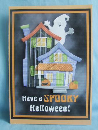 Have a Spooky Halloween - Card Front with Shaped Stacker by Susan Smith
