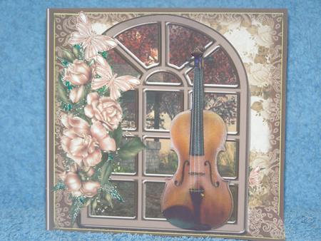 The Violin Over the Edge Card Kit by Susan Smith