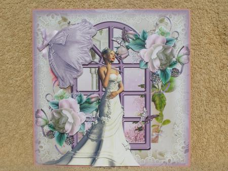 The Beautiful Bride Card Front 8x8 Kit by Susan Smith