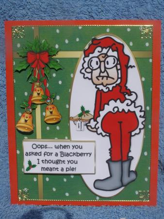 Gus Playa Santa Oops Quick Card by Susan Smith