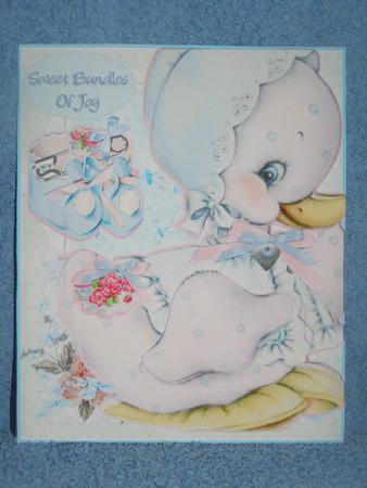 Sweet Bundle of Joy Duck Topper & Decoupage by Susan Smith