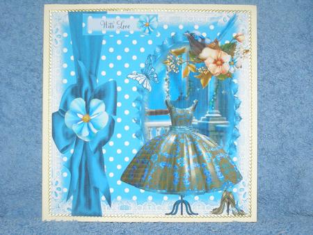Beautiful Blue Vintage Style Dress by Susan Smith
