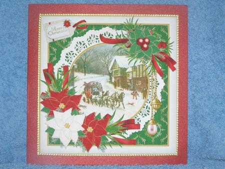 8x8 Vintage Christmas Stagecoach Ride Mini Kit by Susan Smith