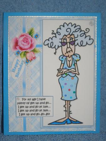 Stella Has Get Up and Go Quick Card by Susan Smith
