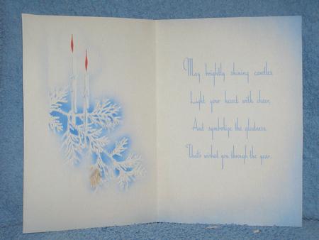 Candles at Christmas Insert by Susan Smith
