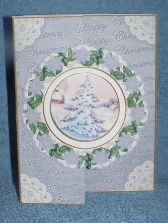 Snowtree Silver Doily Faux Fold Back Card Mini Kit by Susan Smith