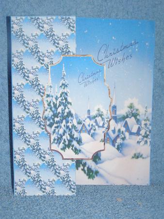 Snow on the Trees Fold Back Card by Susan Smith