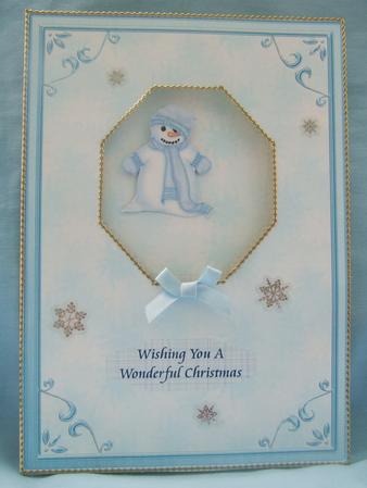 Lil Snowie Dangling Aperture Card by Susan Smith