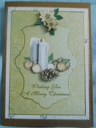 Candles & Poinsettias by Susan Smith