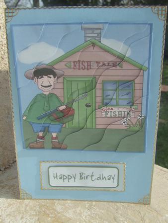 Camping with Fishing - Wavey Corners by Susan Smith