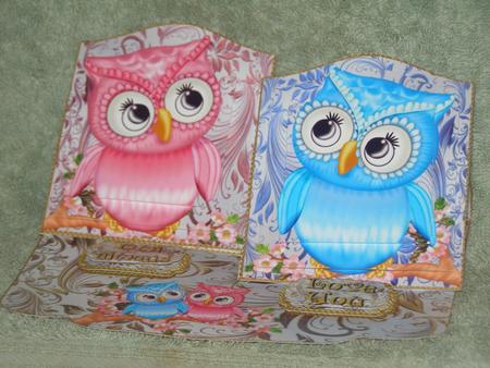 Owl Love Pyramid Panel Staggered Easel Mini Kit by Susan Smith