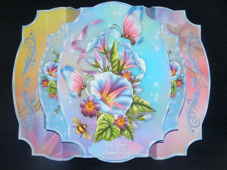 Morning Glory Pop-out Card Mini-kit by Susan Smith