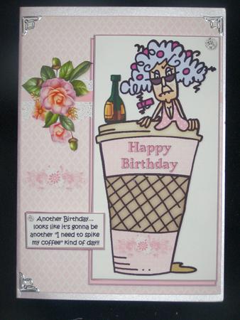 Stella and Her Birthday Coffee Quick Card by Susan Smith