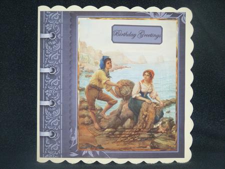 Italian Fisherman and Girlfriend Card by Susan Smith