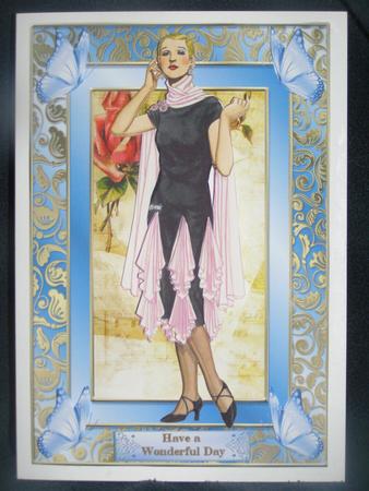 Lady of Style Decoupage Topper 2 by Susan Smith