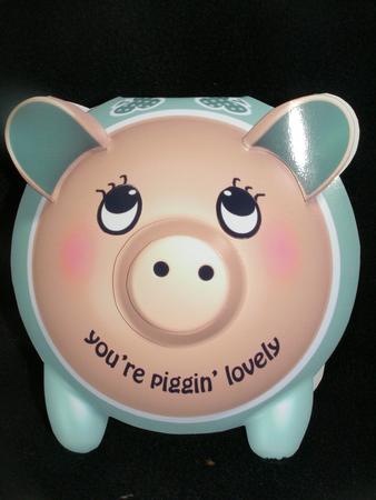 You're Piggin' Lovely Shaped Card with Decoupage by Susan Smith