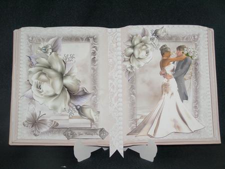 The Bride and Groom Book Style Card Front by Susan Smith