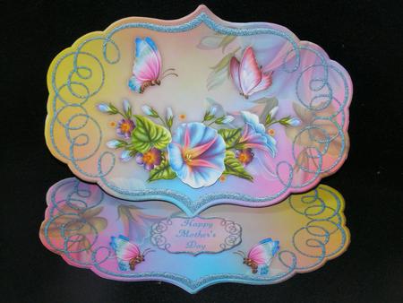 Morning Glory Shaped Easel Card Min-kit by Susan Smith