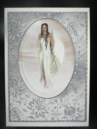 Silver Angel Stacker Card by Susan Smith