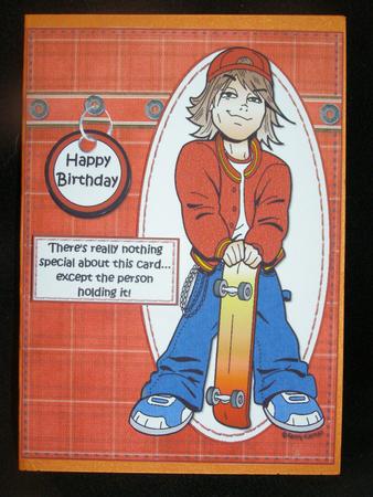 Teen Boy is Special Quick Card by Susan Smith