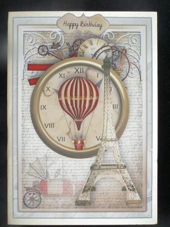 Paris Time Male Card by Susan Smith