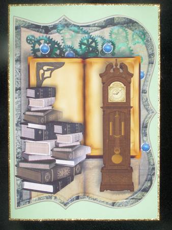 Book O'clock Male Card by Susan Smith
