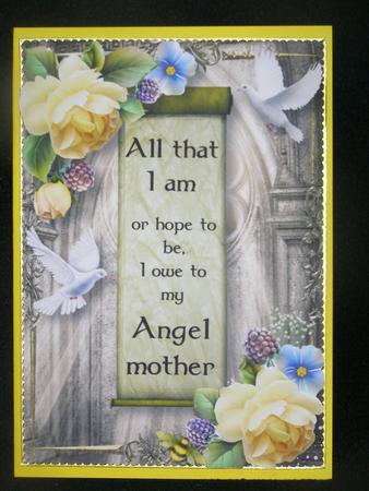 Soft Yellow Roses - My Angel Mother -  by Susan Smith