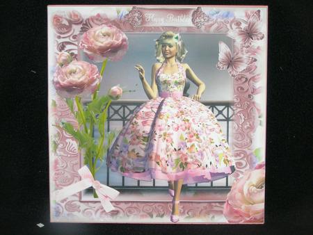 1950's Divine Deborah Card Front Kit by Susan Smith