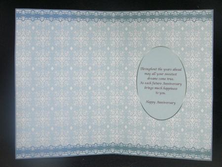 Dusty Green Anniversary Insert by Susan Smith