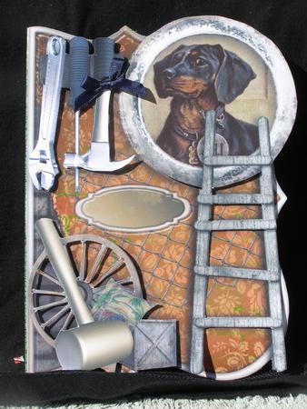 Puppy Tool Time Male Card by Susan Smith