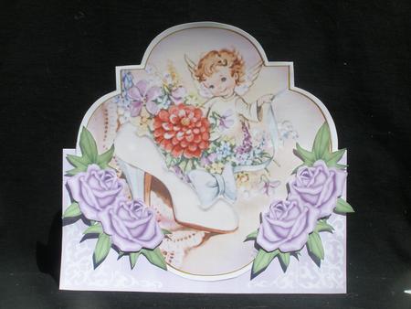 Lilac Shoe Fairy Fancy Over 3D Mini Card Kit by Susan Smith