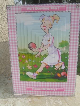 Bowls Lady Blonde Hair Pyramid. by Susan Smith