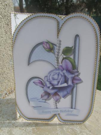 60th Birthday Celebration Card by Susan Smith