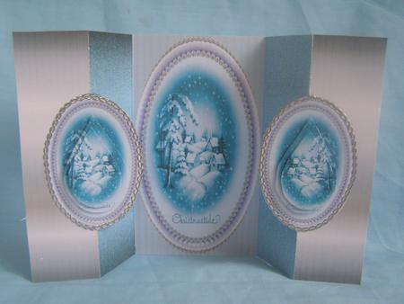 Christmas Magic Double Fold Back Card by Susan Smith