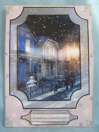 Walking on a Winters Night Topper by Susan Smith