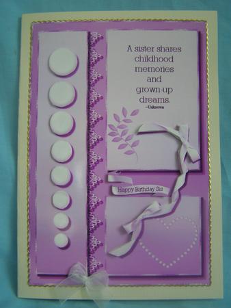 Sisters Memories & Dreams Lavender Topper by Susan Smith