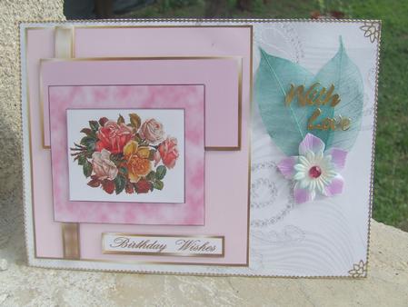Floral Panelled Birthday by Susan Smith