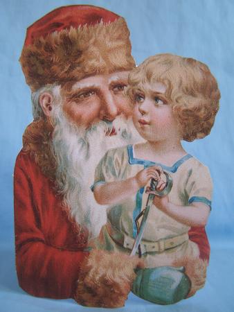 Santa & Child Shaped Card by Susan Smith