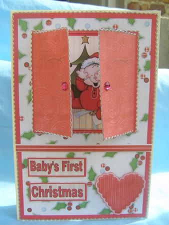 Open the Door! Baby's First Christmas Card by Susan Smith