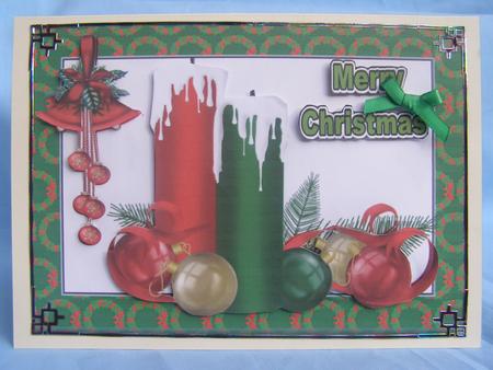 Christmas Coloured Candles by Susan Smith