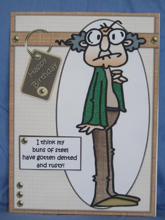 Gus and His Buns of Steel Quick Card by Susan Smith