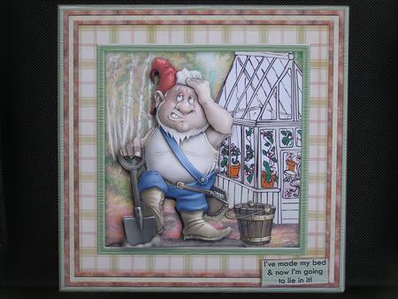 Greenhouse Gardener Playing in the Dirt 8x8 Male Mini Kit by Susan Smith