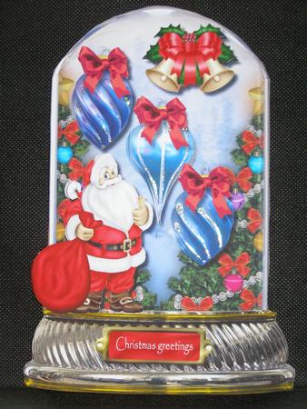 Christmas Globe Santa by Susan Smith